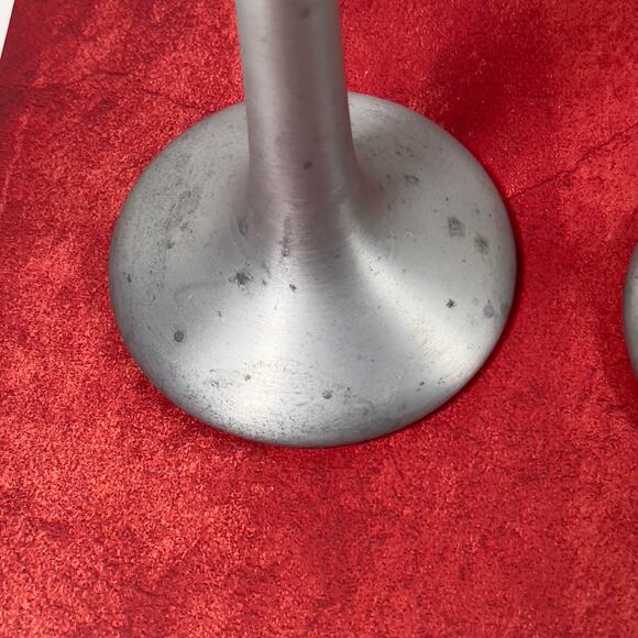 Ikea Kagla Aluminum Candle Holders Pair of 2 Scandinavian Y2K 14.5" & 10". - Picture 3 of 16